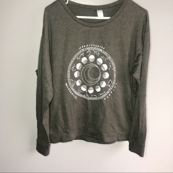 H&M Tops - 3/$20 H&M Grey horoscope graphic long sleeve tee